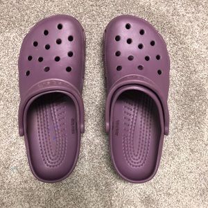 Purple crocs